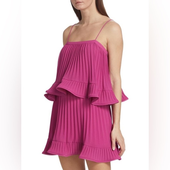 AMUR Kate Pleated Minidress - Picture 1 of 8